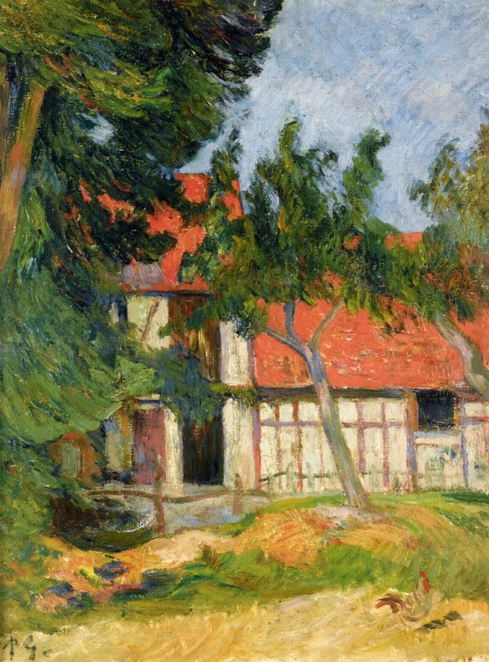 Stable near Dieppe - Paul Gauguin Painting